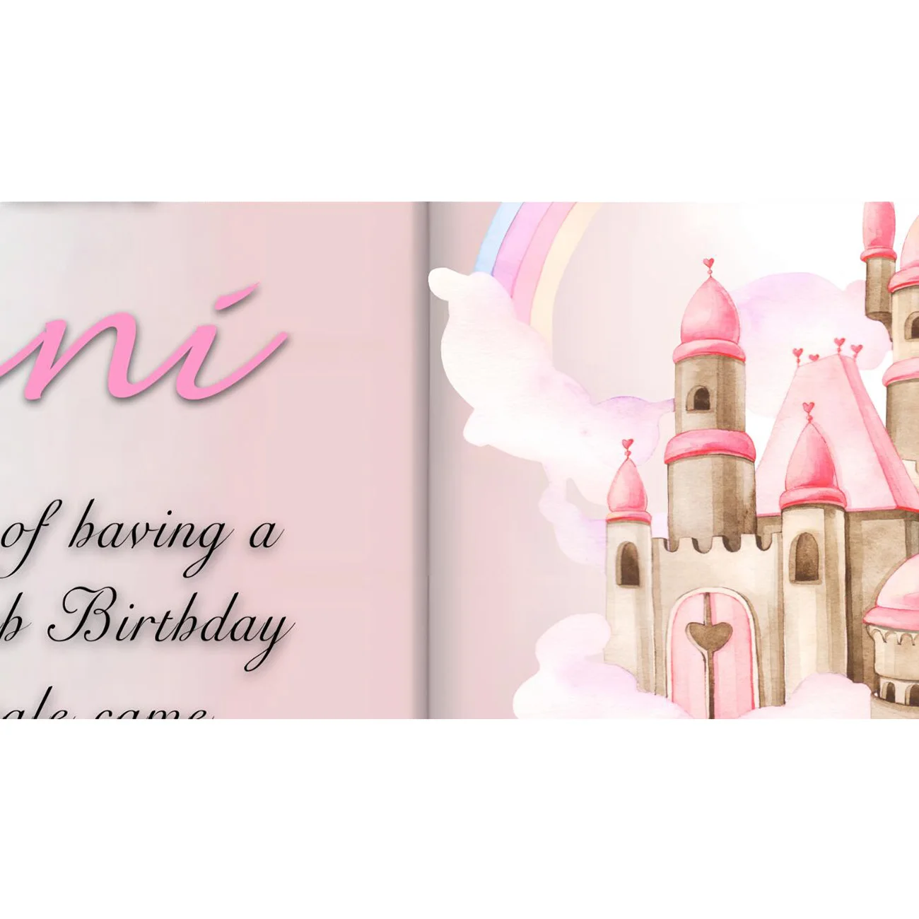 Custom Fairytale Book Photography Backdrop Castle for Princess Girls Wedding Baby Shower Birthday Party Decor Banner Background