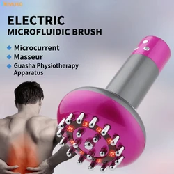 Máquina de drenaje linfático, cepillo de masaje corporal meridiano eléctrico, microcorriente, anticelulitis, aparato de fisioterapia Guasha