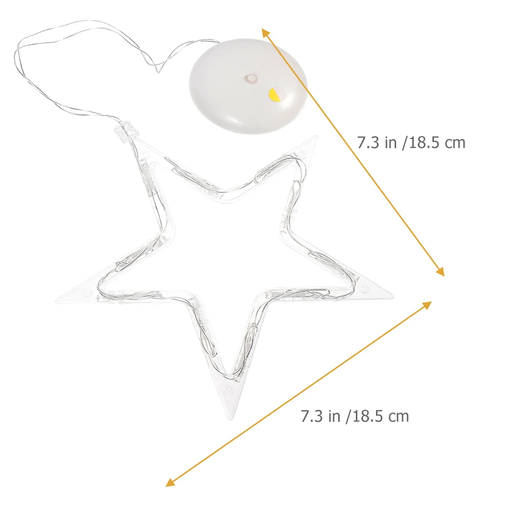 

6Pcs Suction Cup Decorative Lights LED Hanging Lights for Christmas Indoor Decoration Bedroom Desk Lamp Replacement Colorful