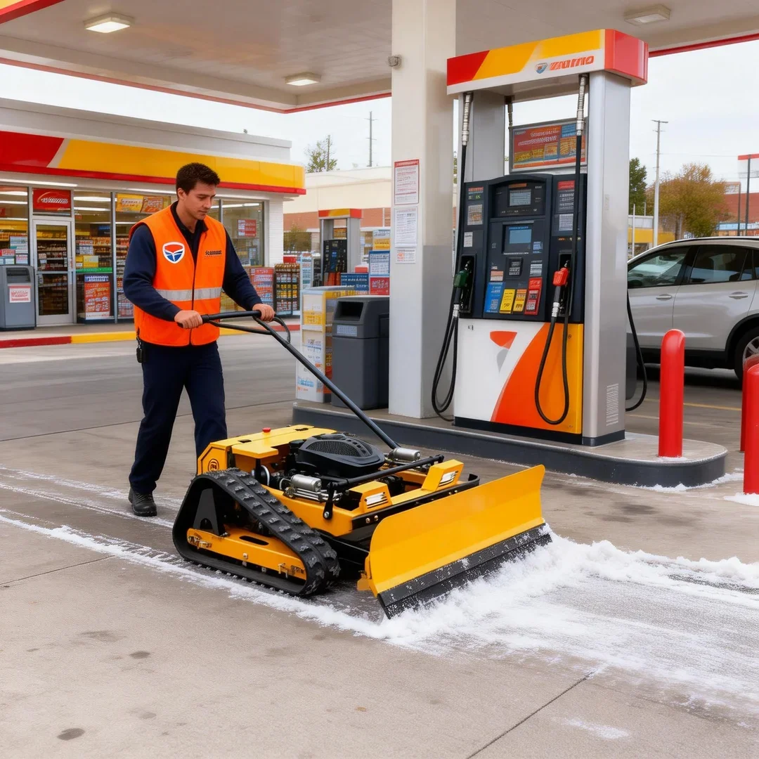 

Индивидуальная газонокосилка для больших площадей – инструмент с дистанционным управлением на большие расстояния, противоскользящий, для уборки снега и стрижки травы