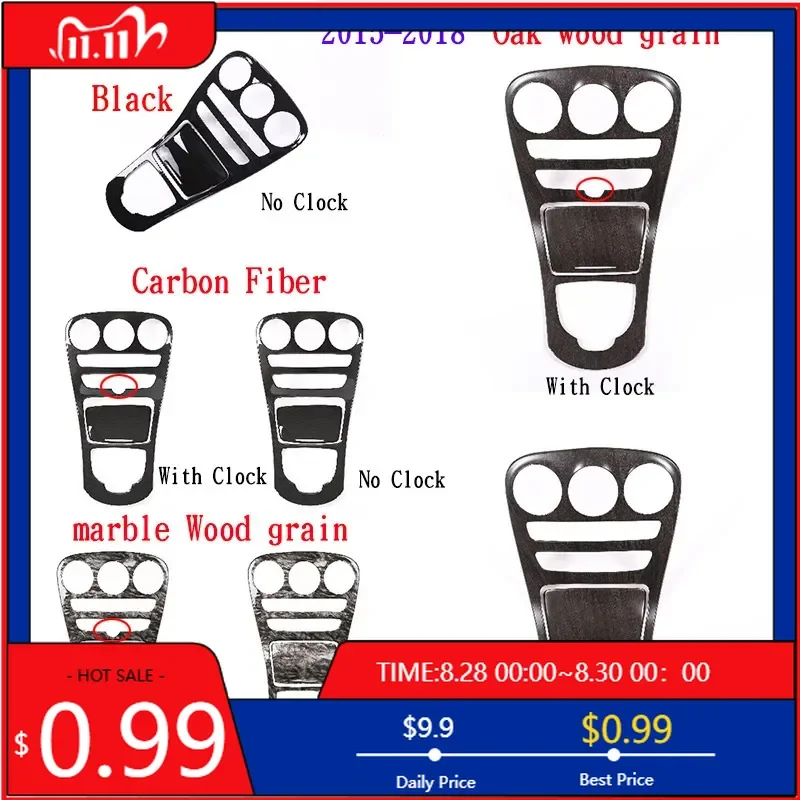 

Внутренние наклейки для Mercedes Benz C Class W205 GLC X253 2015-2021 ABS углеродное волокно, наклейка на рамку центральной консоли автомобиля, наклейка