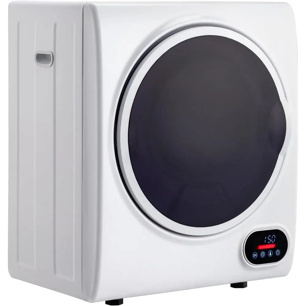 

Portable Clothes Dryer, 1.5 Cu.ft. Mini Laundry Dryer, 5.5LBS Compact Electric Dryer w/LED Display, Stainless Steel Tub, Wall Mo