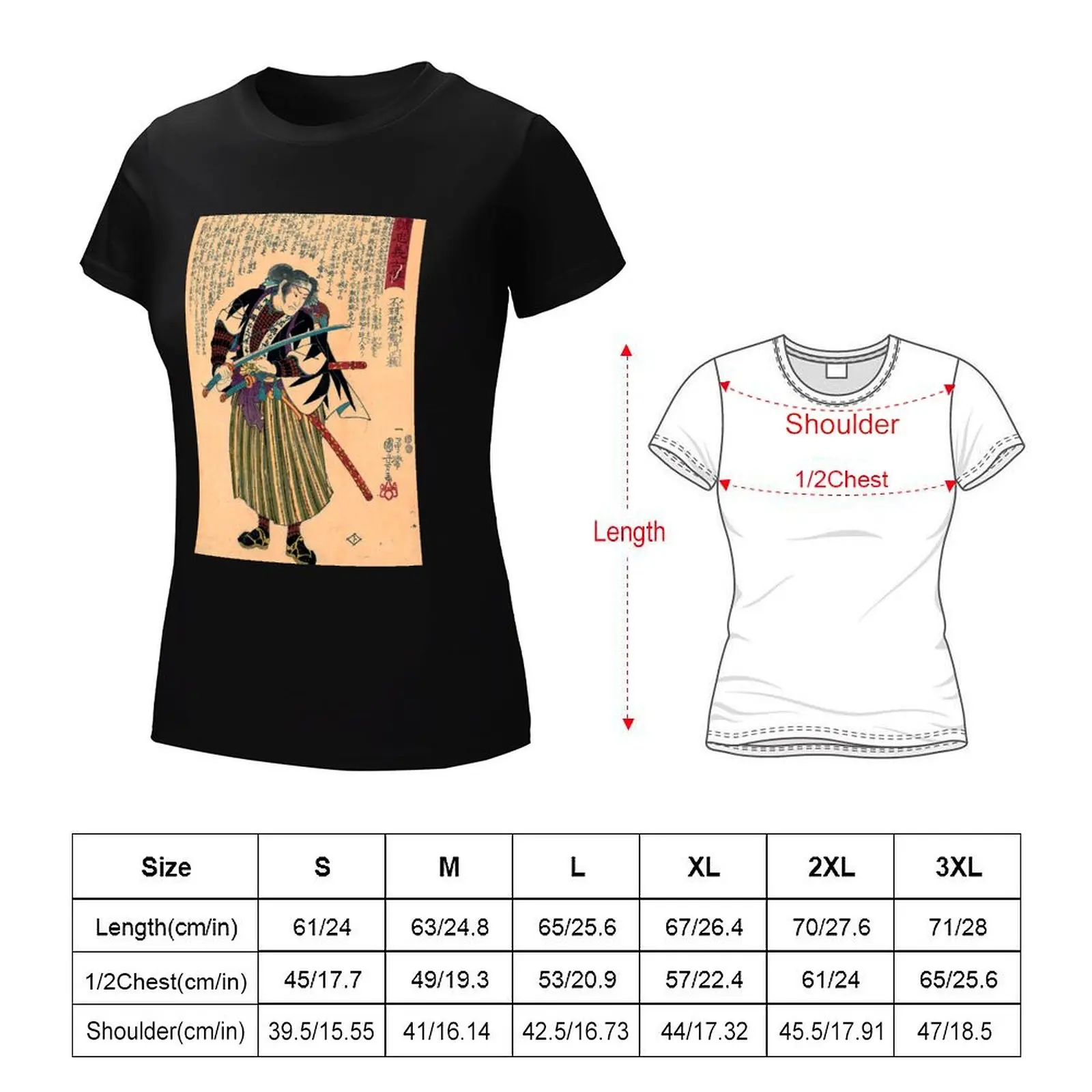 Fuwa Katsuemon Masatane - Utagawa Kuniyoshi T-Shirt cute tops summer top shirts graphic tees Woman clothes