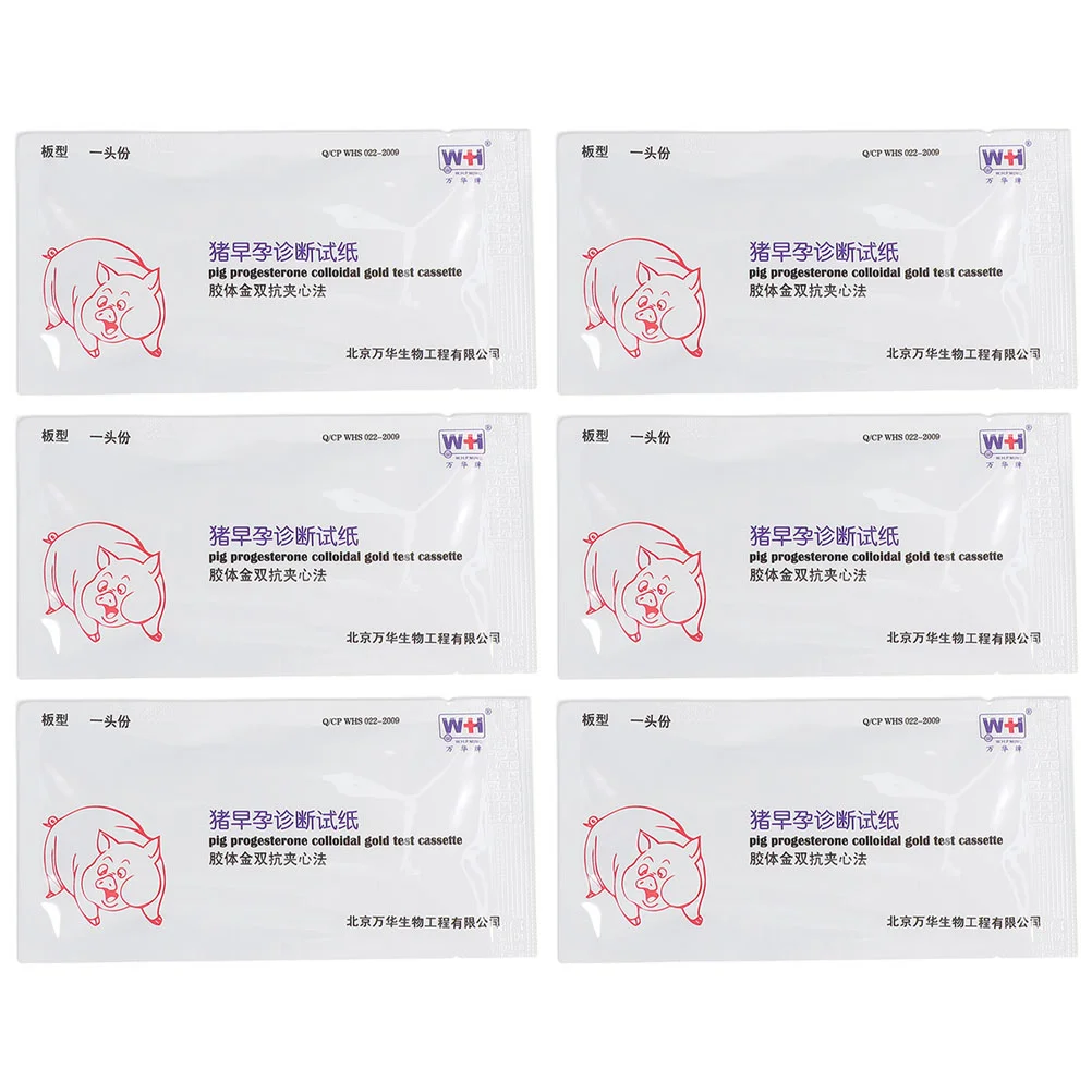 

6 Sets 6pcs Pregnancy Test for Pig Sow Breeding Supplies Kit Tubing Medical Animal Tools