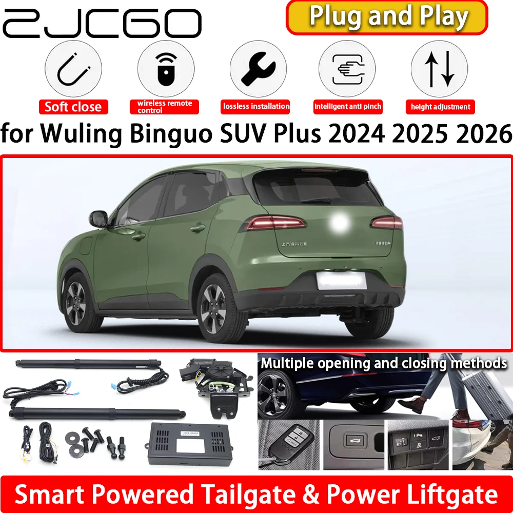 

ZJCGO for Wuling Binguo SUV Plus 2024 2025 2026 OEM Automatic Electric Powered Tailgate Power Liftgate Tail Gate Lift Kit System