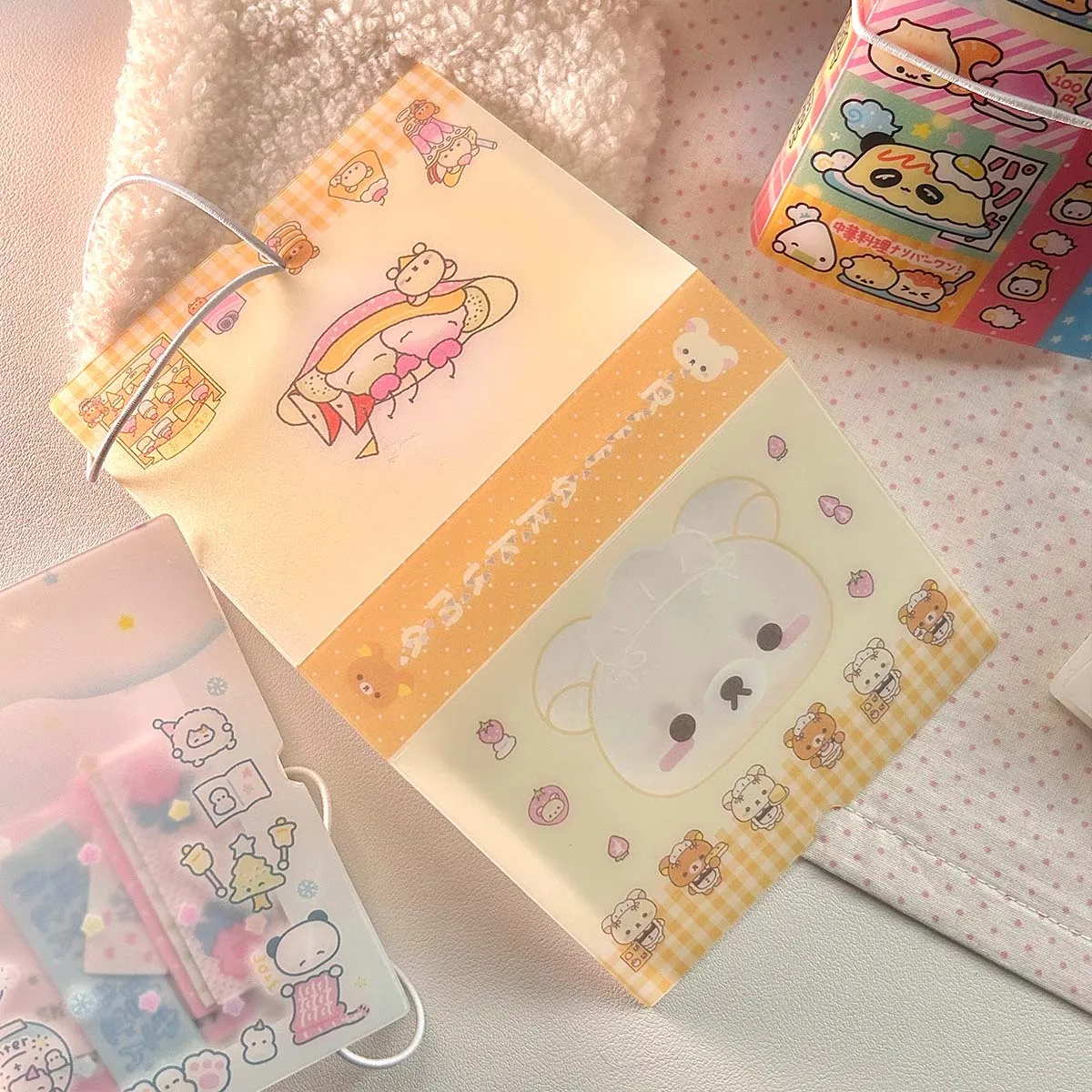 M5 Organizer Album Cute Stickers Organizer Notes Idol Cards Photos Name Card Holder Minimalist Style Storage book