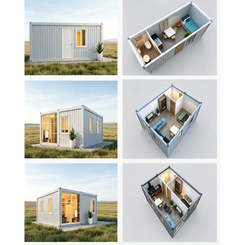 Casa Contenedor Prefabricada Plegable y Expandible 36 ㎡   Casa Contenedor, Casa Móvil, Vivienda Prefabricada