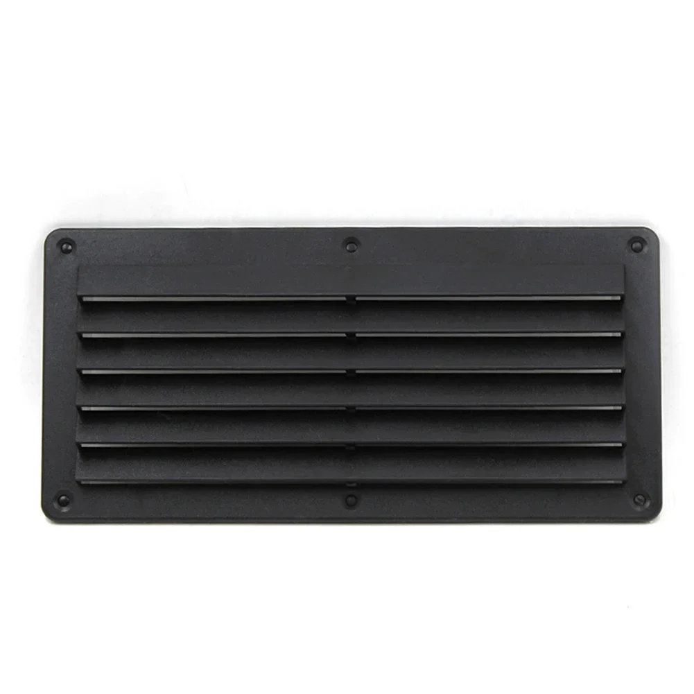 

Approx. 264*126.5mm Boat Louver Vent Stylish Black Color Easy Installation 5 Slot Square Design For Marine Use