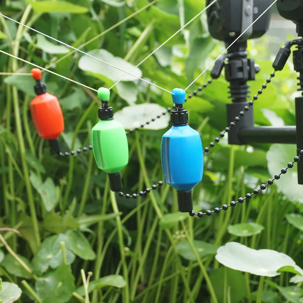 Hirisi 2pcs Carp Fishing Swinger Bite Alarms 5-Color Durable Clear