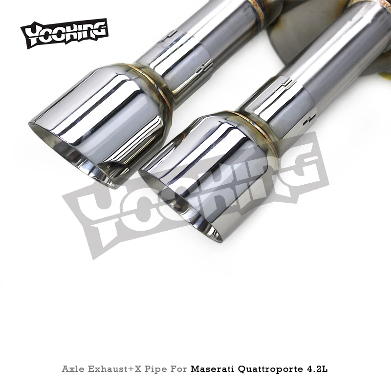 OEM X Mid Pipes for Quattroporte 4.2L 2004-2011 Stainless Steel Catback Valvetronic Muffler Exhaust System 5