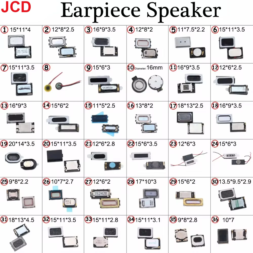 JCD Earpiece Ear Sound Speaker Buzzer Receiver Repair Part Replacement For iPhone 4 4S Ringer Speaker for Xiaomi etc