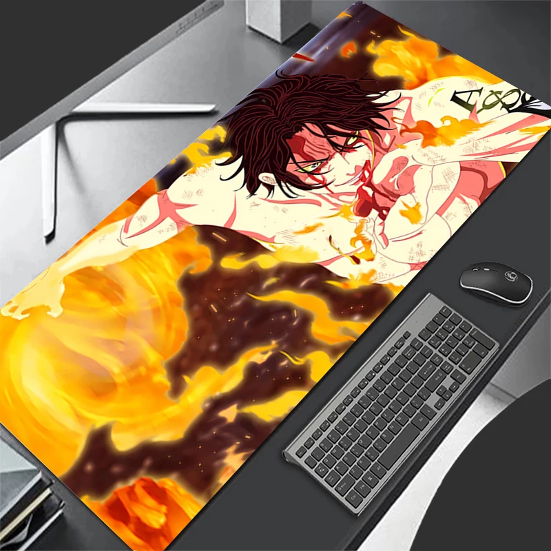 

Mouse Pad one piece Portgas·D· Ace Anime Gamer Gaming Accessories Varmilo Keyboard PC Computer Desk Mat XXL Carpet Mousepad