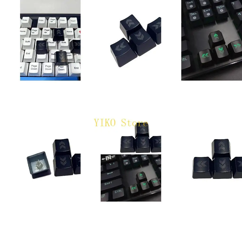 

K32C 4PCS ABS Translucent Keycaps Direction Keys Mechanical OEM Profile Keycap