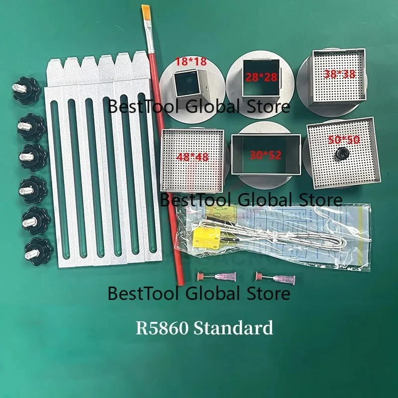 

Паяльная станция R5860C BGA с горячим воздухом 4800 Вт, 3 зоны, лазерная центровка, для ремонта чипов материнских плат ноутбуков