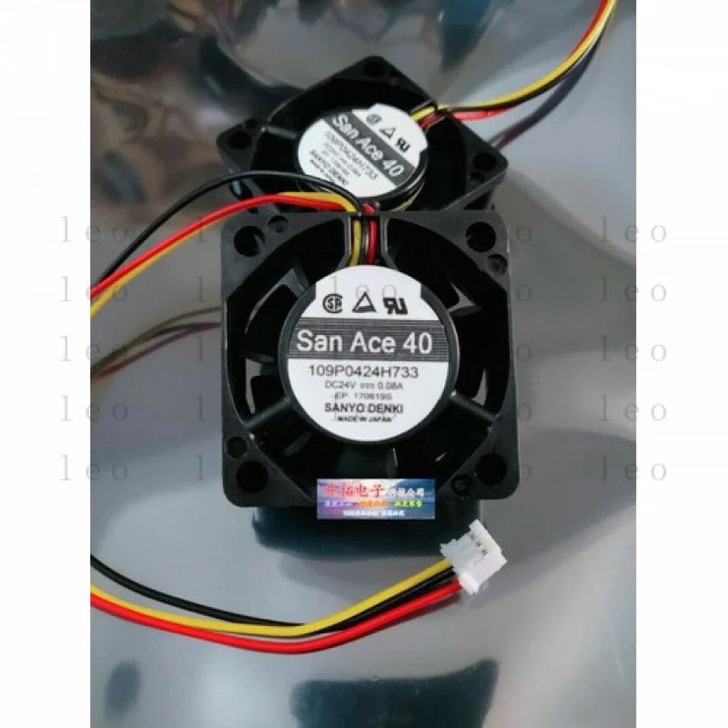 

FF 1 шт. охлаждающий вентилятор с большим объемом воздуха 109P0424H733 24 В 0,08 А 40x40x15 мм