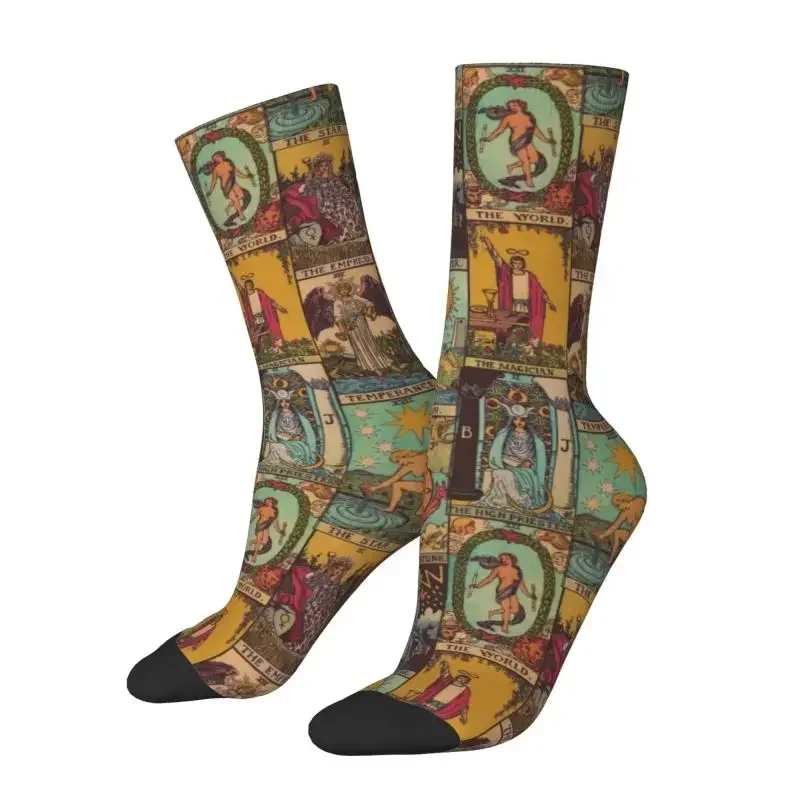 

Vintage The Major Arcana Of Tarot Men Women Crew Socks Unisex Occult Witch Spiritual Spring Summer Autumn Winter Dress