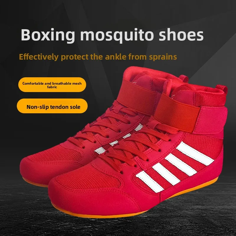 

Профессиональные боксерские кроссовки Sanda для детей — тренировочная обувь для боевых видов спорта в помещении для мальчиков и девочек, борьба, боевые искусства