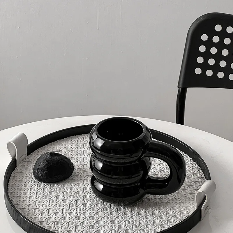 420ml Ceramic Chubby Mug Creative Nordic Cloud Design Coffee Cup for Office Afternoon Tea Cute Kitchen Drinkware Home Accessory