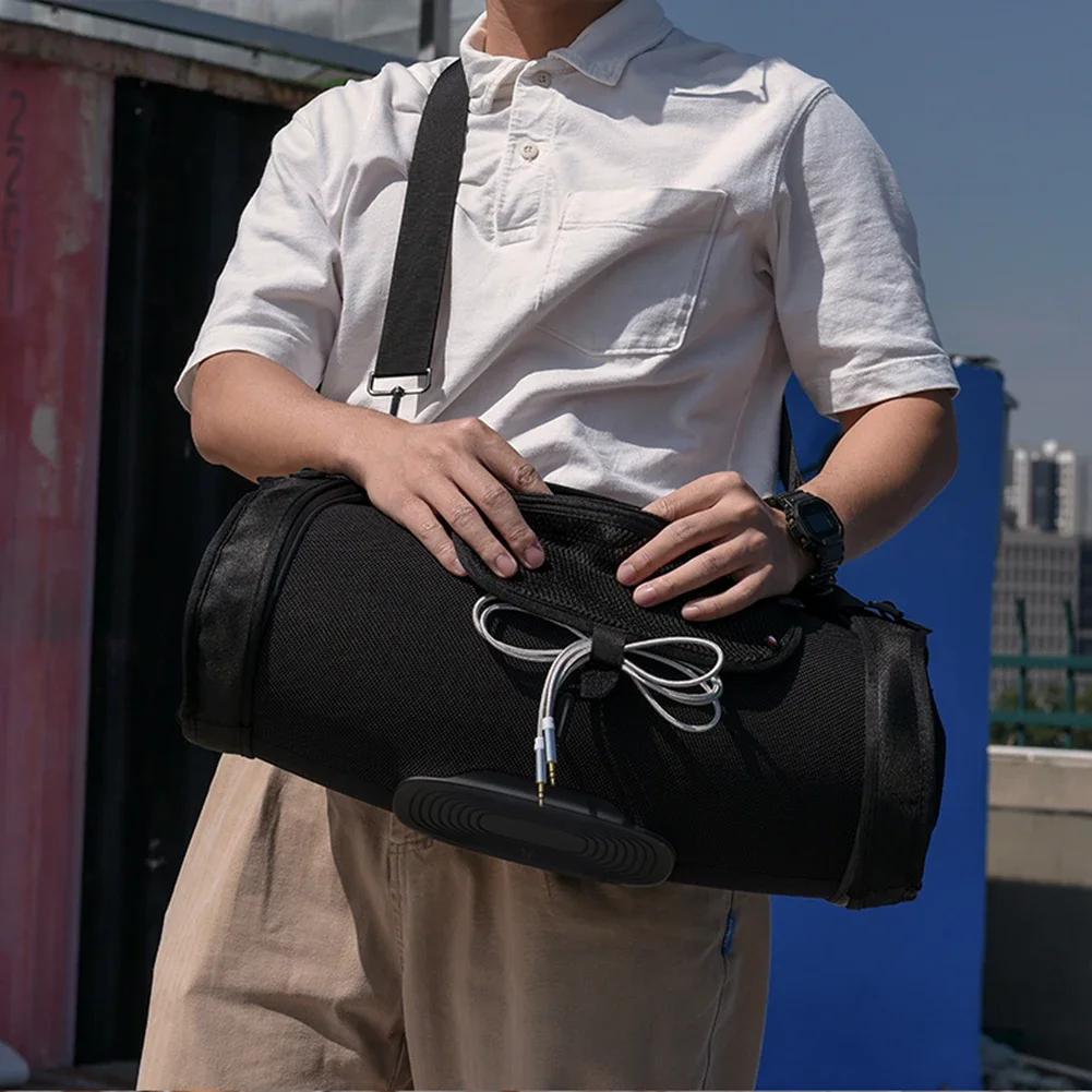 Portable Audio Storage Bags Sets With Shoulder Strap Accessories Mesh Bag Fall-proof Adjustable for JBL BOOMBOX 3/2/1 Generation