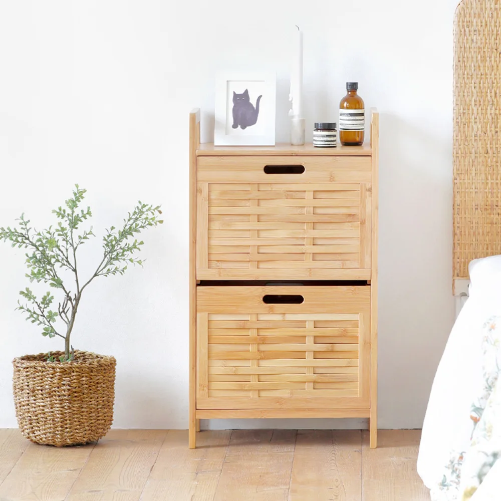 Bedside table Modern shelf Bedroom narrow edge Small pull-out storage cabinet Simple storage