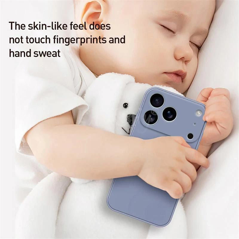 حافظة لهاتف آيفون 17 برو من السيليكون السائل حافظة من البولي يوريثان المطاطي العادي لهاتف آيفون 17 برو حافظة لهاتف آيفون 17 اير برو ماكس