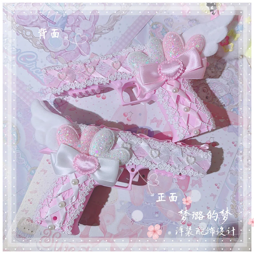 

Lolita Pistol Toy Gun Model, Cannot Shoot Comic-Con Photo Props, Sweet Girls Handmade Cosplay for Girls, Outdoor Birthday Gifts