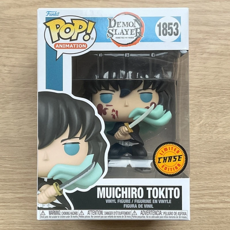 Funko Pop! Demon Slayer Muichiro Tokito Chase # Figura de Vinilo 1853, Modelo Coleccionable de Anime, Adorno de Escritorio, Juguete de Regalo para Fanáticos