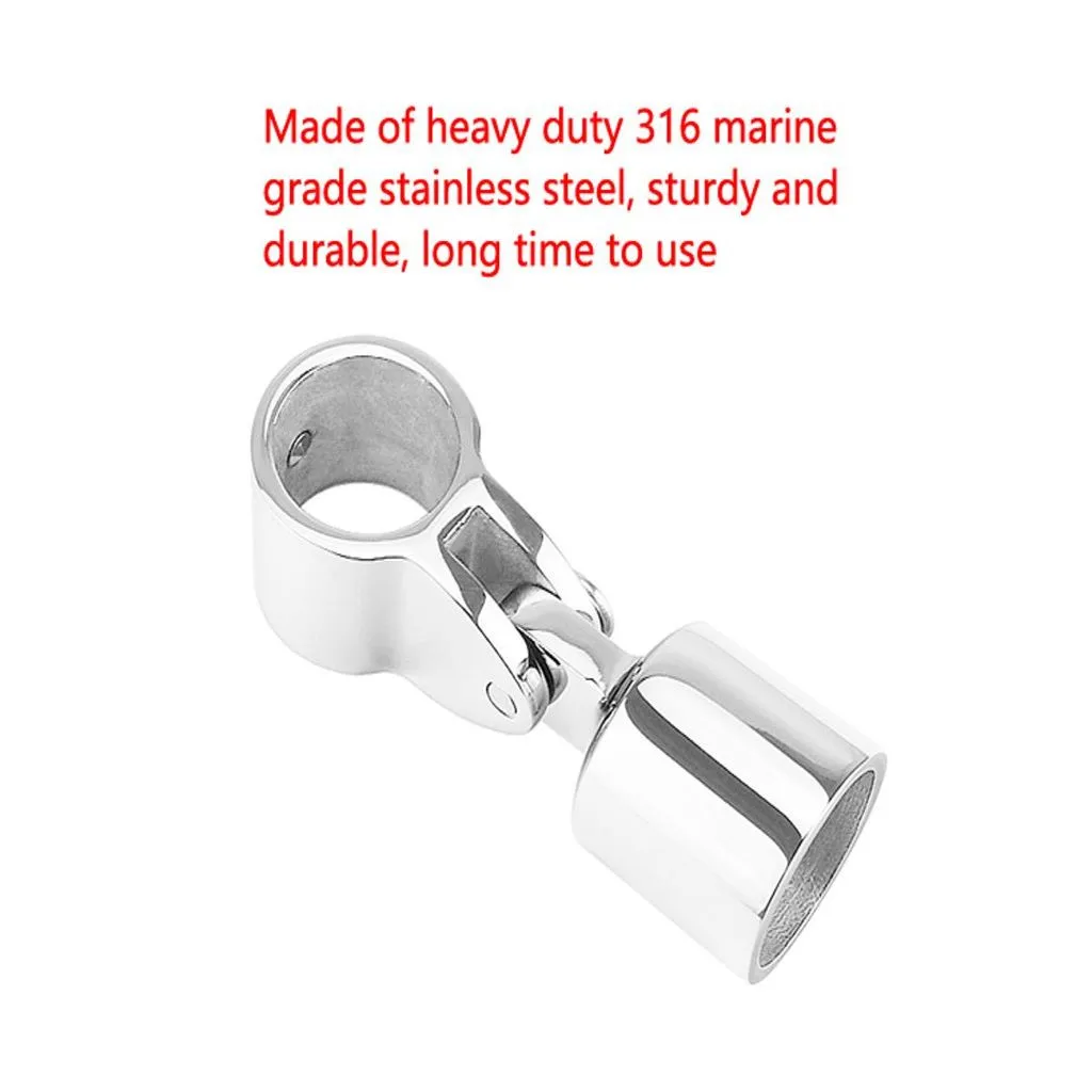 Fitting Slide Cap Slide Sleeve Pipe Eye End 316 Stainless Steel Boat Bimini Top Jaw Cap Slide Clamp External Eye End Canopy Tube