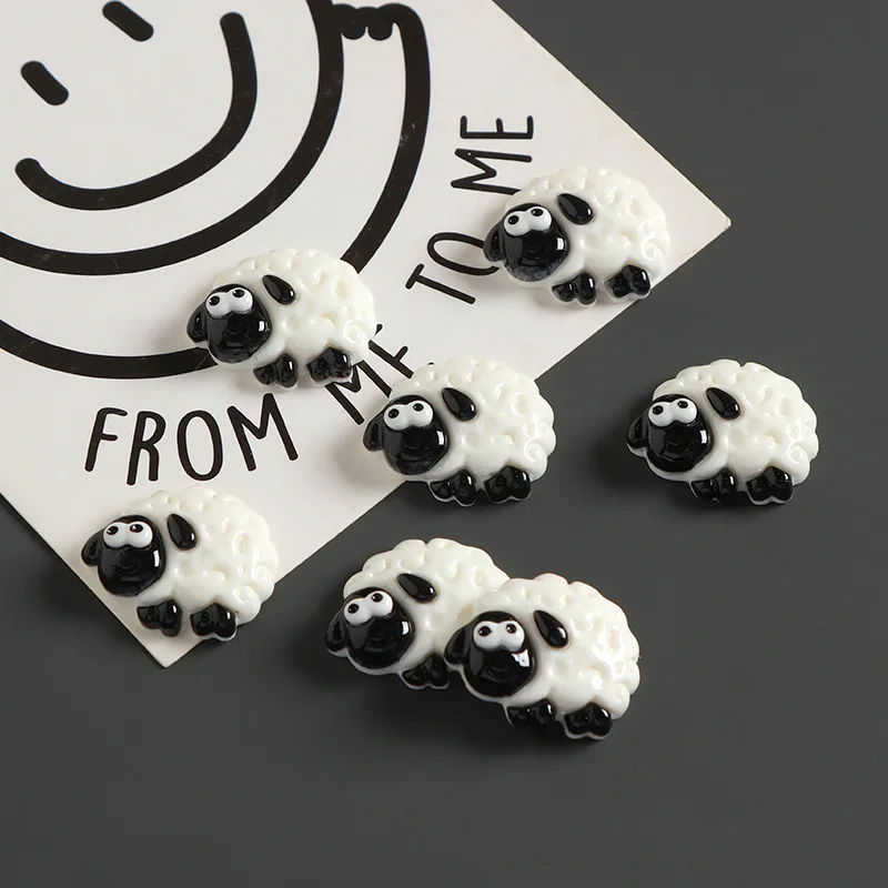 6/8pcs Cartoon Little Lamb Fridge Magnet Photo Wall Message Board Bulletin Board Decoration Magnetic stickers Home Decor Gift