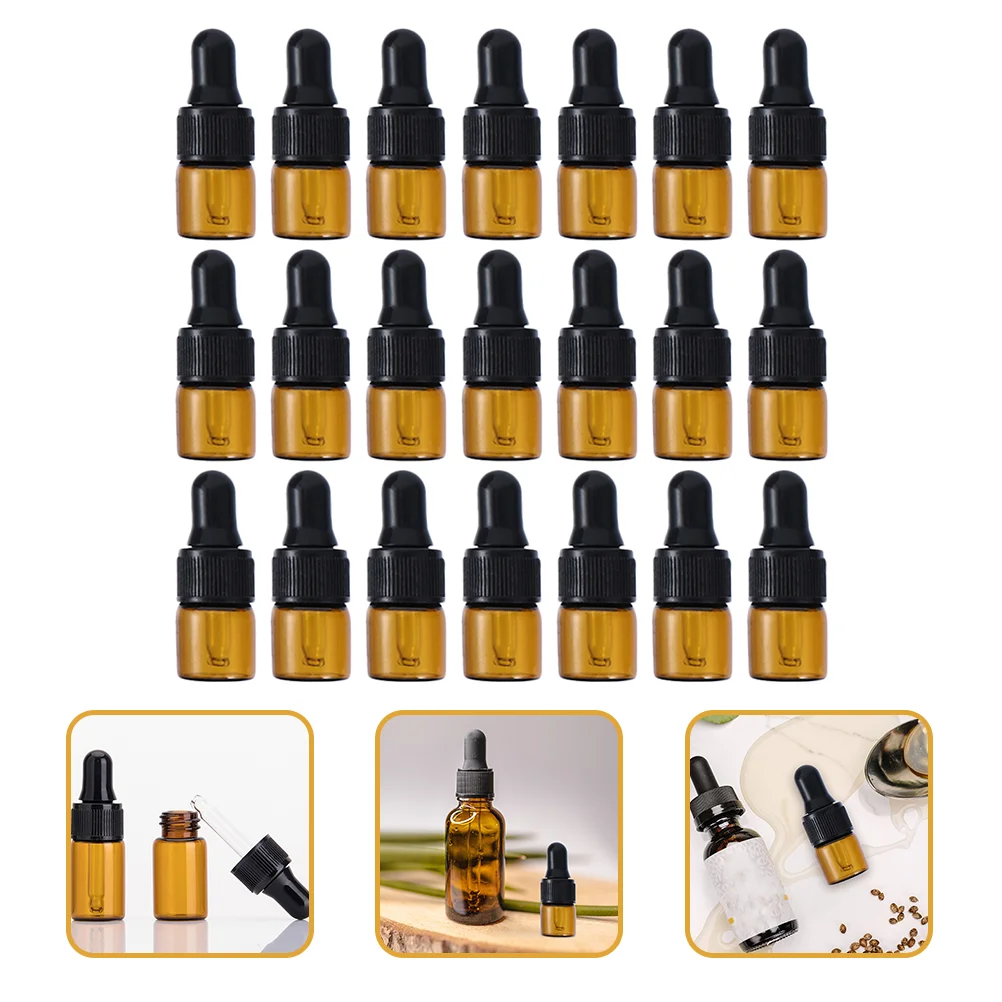 

40 Pcs Essential Oil Dropper Bottle Transparent Bottles Practical for Travel Multi-function Portable