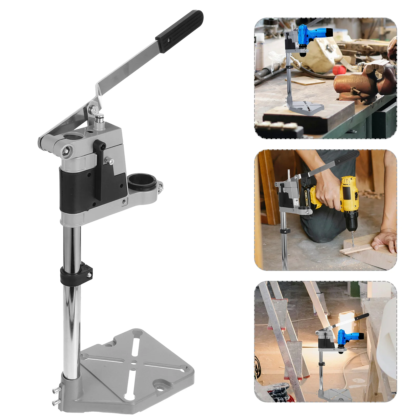 

Multifunction Bench Drill Press Stand Repair Tools Clamp Support Electric Drill Base Frame Drill Holder Electric Drill Accessory