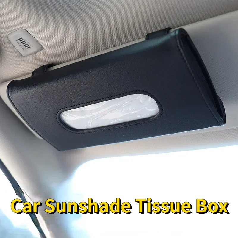 

1 Pcs Car Tissue Box Towel Sets Car Sun Visor Tissue Box Holder Auto Interior Storage Decoration for BMW Car Accessories