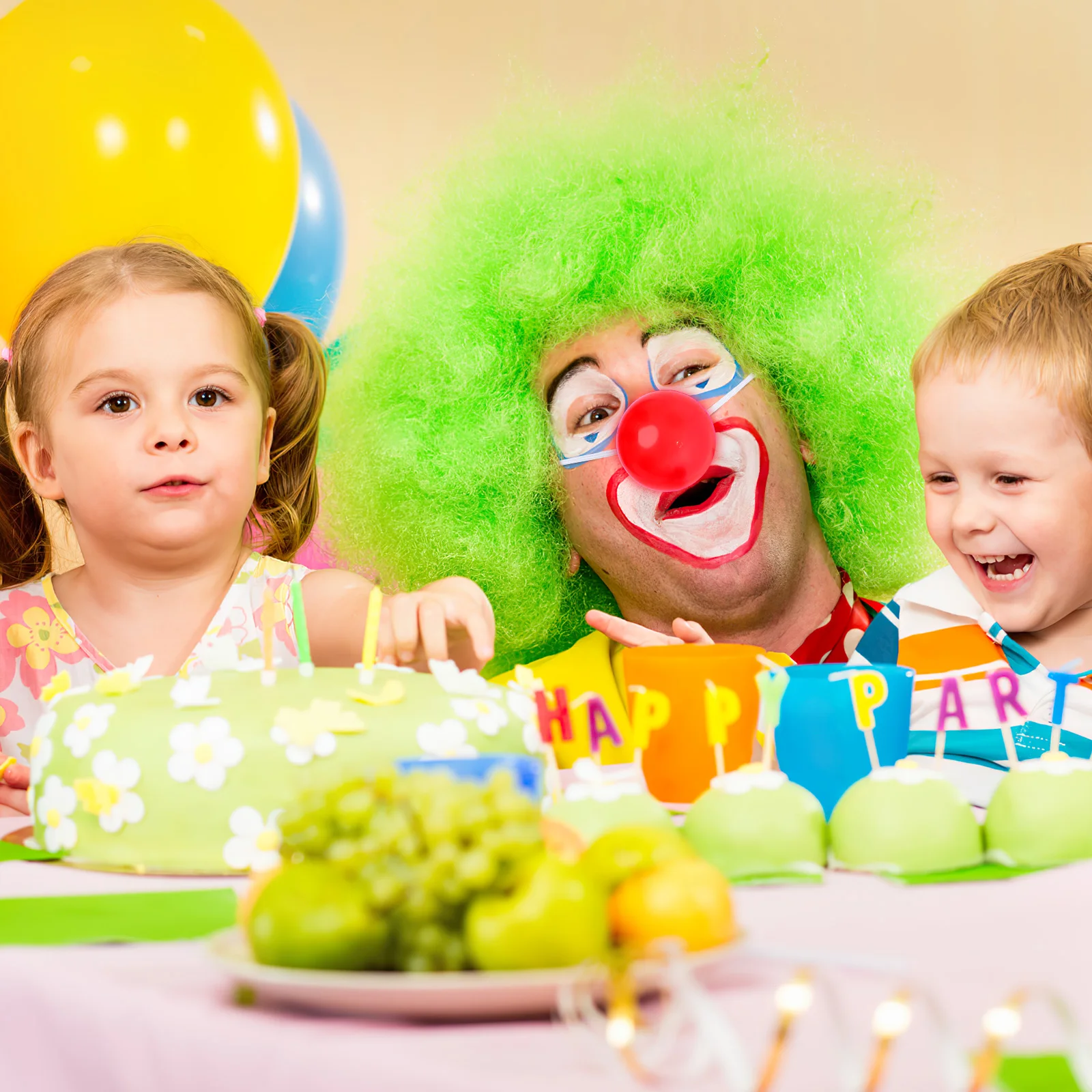 

6 Pcs Glowing Clown Decoration for Kids Party Adults Favor Costume Make up