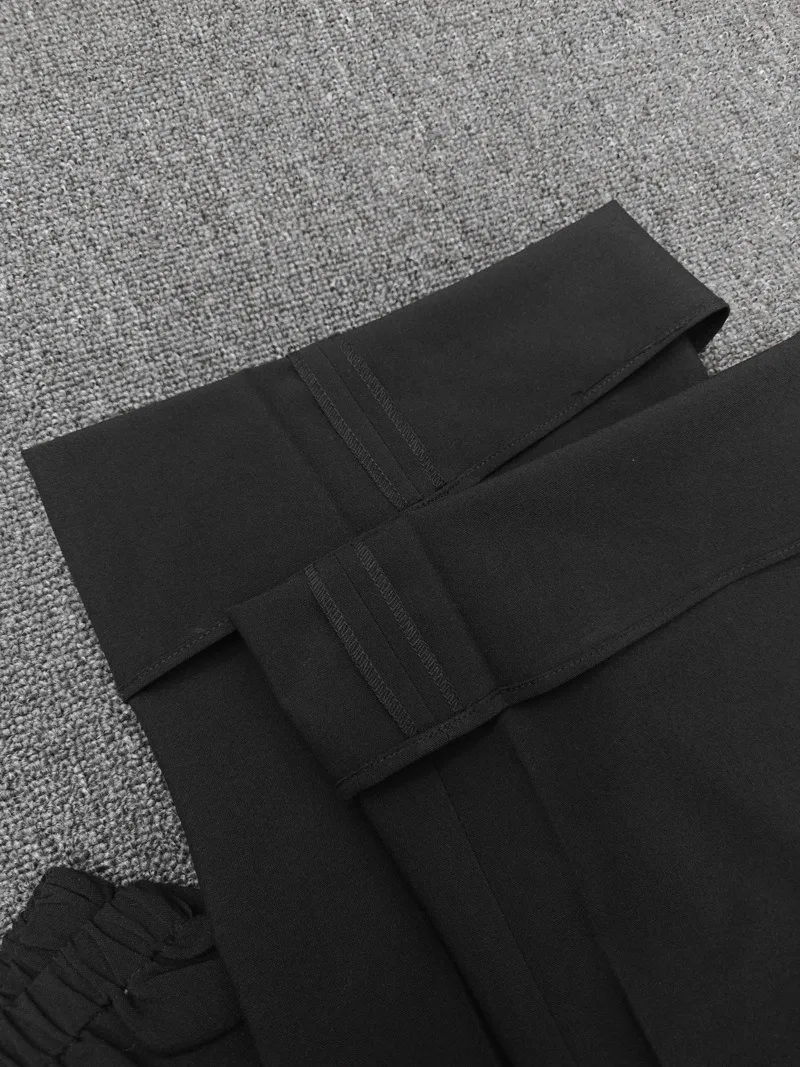 Jenny&Dave New In Elastic Waist High Waist Loose Straight Leg Pants 2024 Spring Summer Minimalist Casual Pants Women's