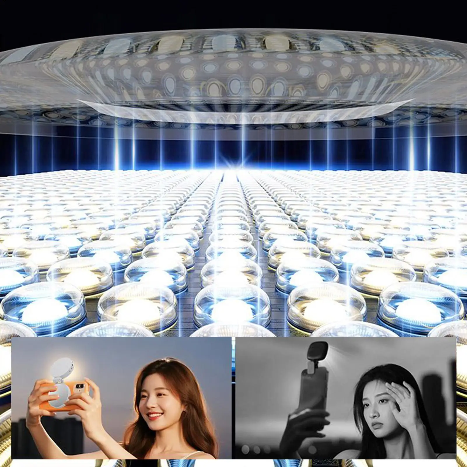 スマホクリップライト 磁気リング付き スマホライト 写真撮影用 3モード調整可能照明 メイクアップ ノートパソコン ウェブカメラ Vlog撮影用