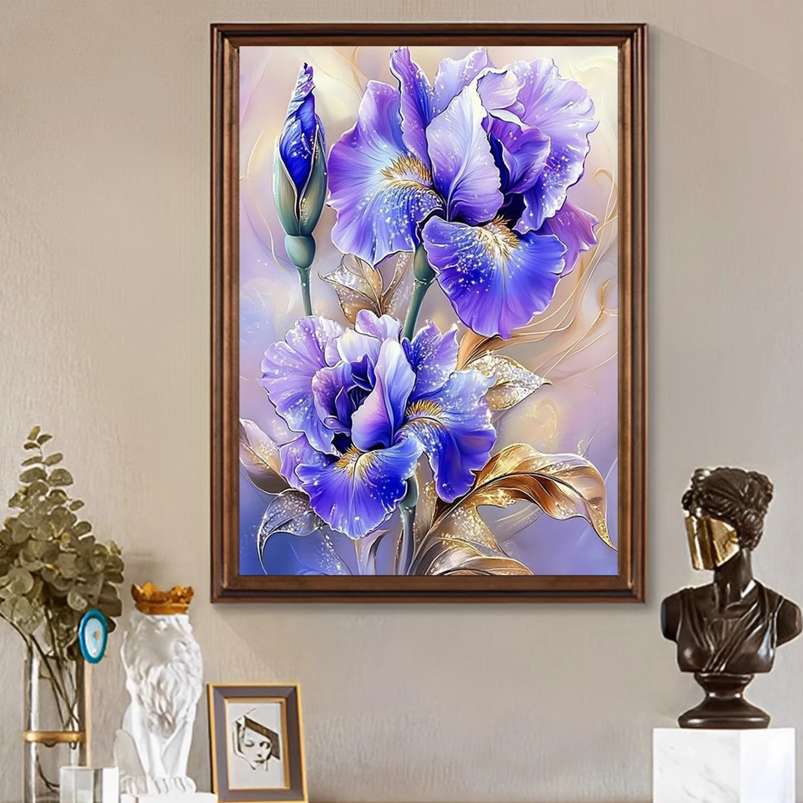 

Алмазная вышивка «Цветок на хвосте орлика» с полной выкладкой, картина для подарка, декора стен дома, набор для творчества DIY, 30x40 см