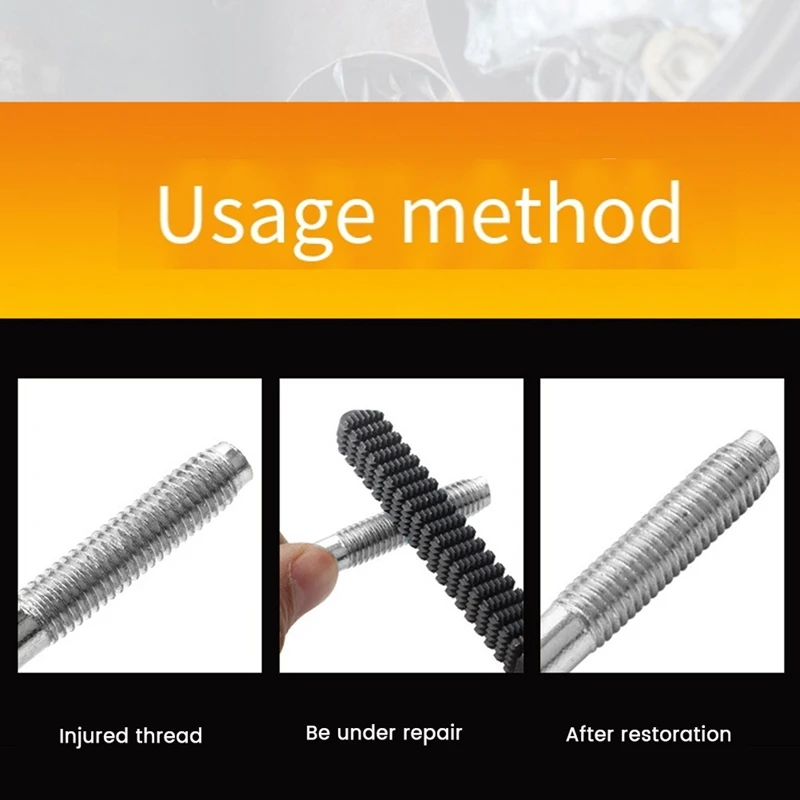 Thread Repair Restoration File For Riders Mechanics Pipe Bolt Teeth Correction Restoration SAE/UN Mini DIY Tool