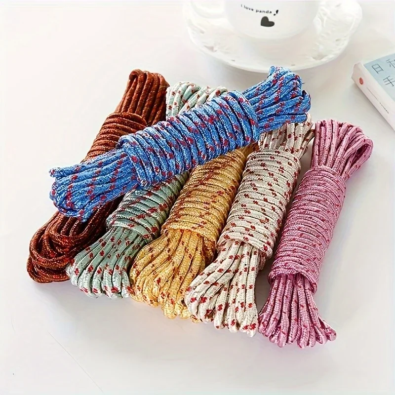 393.7in NylonClotheslinefor HomeUse-ThickenedWindproof& Anti-Slip Drying Rope for Indoor/OutdoorUseEssential for AutumnandWinter