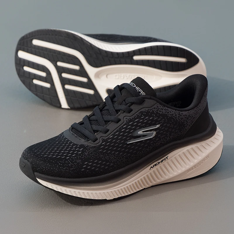 Skechers Women's Sports Shoes, Walking Shoes, Mesh Breathable, Shock-Absorbing, Wear-Resistant, Lightweight Running Casual Shoes 125581-Bkw