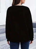 Loose Sweatshirt Casual Long Sleeve Women Autumn and Winter  Comfortable Pullover Crewneck Loose Female Clothes Graphic Y2K Top 4
