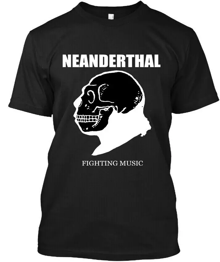 Neanderthal Fighting American Graphic Retro Logo T-Shirt Size S-4XL   Tees Y2K tops Unisex Summer Short Sleeve