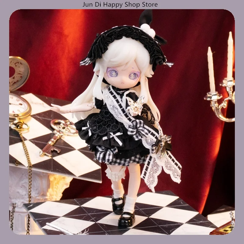 

COME4FREE 1/12 BJD Doll Clothes Midnight Alice Fairy Tale Series Dress Outfit Set for OB11 Doll Clothes