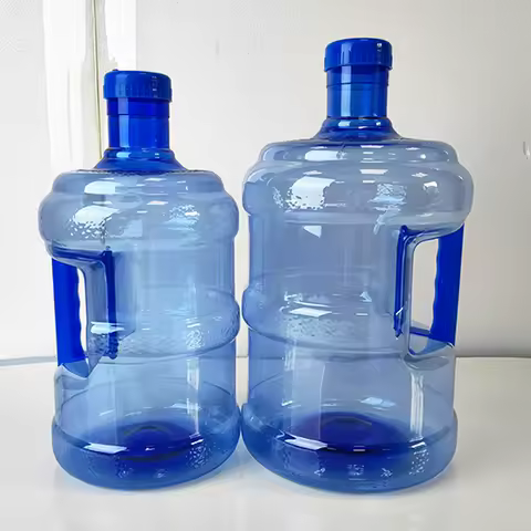 5L/7.5L Portable Pure Water Bottle Jug PET Reusable Mineral Water Container Outdoor Storage Bucket Food Grade Dispenser Barrel