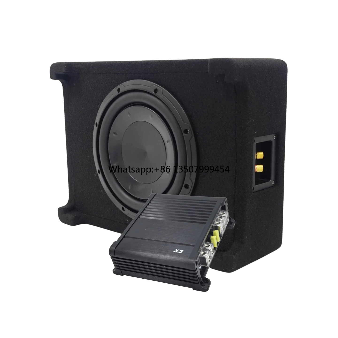 Slim DC 12V Single Coil Floor Standing Passive Subwoofer Mono Amplifier Full Audio Wiring Non Destructive Car Bass Upgrade