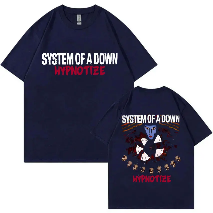 Rock Band System of A Down Hypnotize Graphic T Shirts Men Women Alternative Metal Music T-shirts Men\'s Vintage Oversized T-shirt