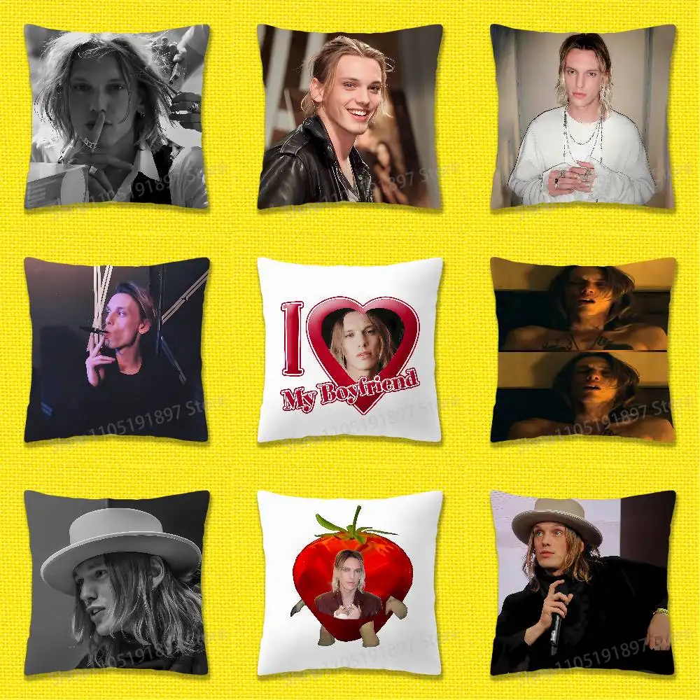 Actor J-Jamie Campbell Bower Throw Pillow Case For 45*45cm 40cm 55cm 50cm 30cm Square Car Pillowcase Shell