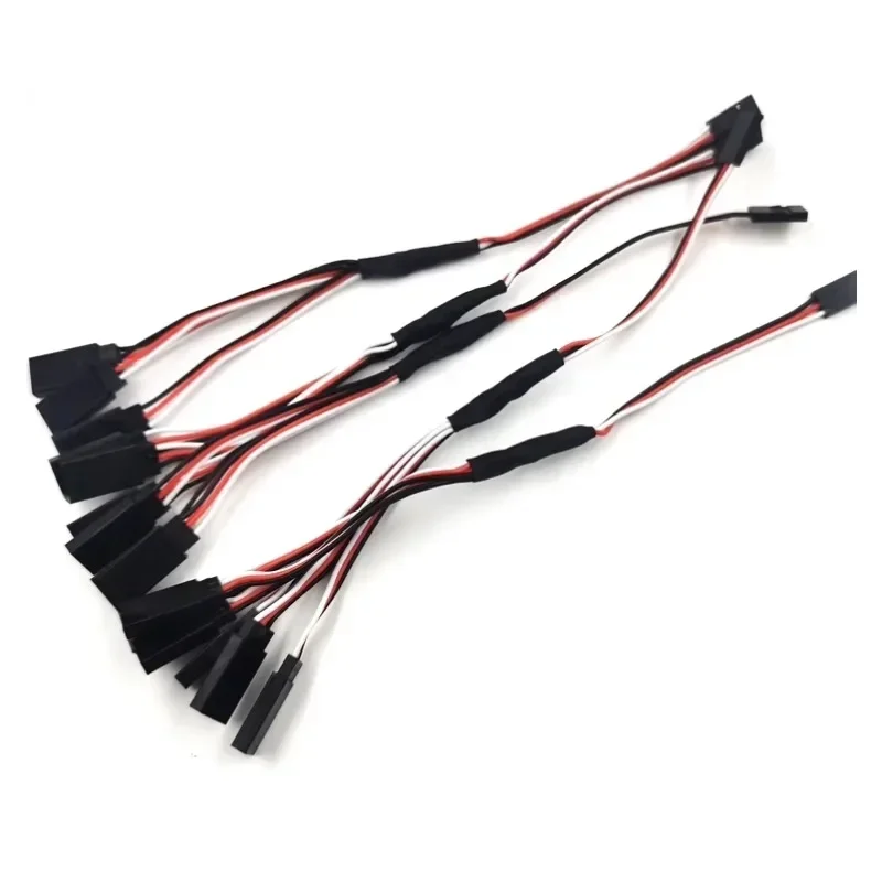 سيرفو تمديد كابل 200 مللي متر Futaba 3 دبوس JR التوصيل الخائن ذكر إلى أنثى ل RC سيارة الطائرات 2/1 مقطورة 3/1 مقطورة 4 Y-خطوط #4
