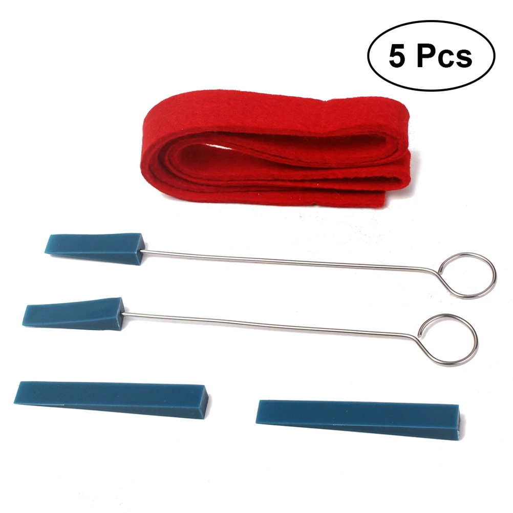 

4 pcs Piano Kit Rubber Mutes Temperament Strip Stainless Steel Piano Tuning Fork Musical Tuning Mute Keyboard