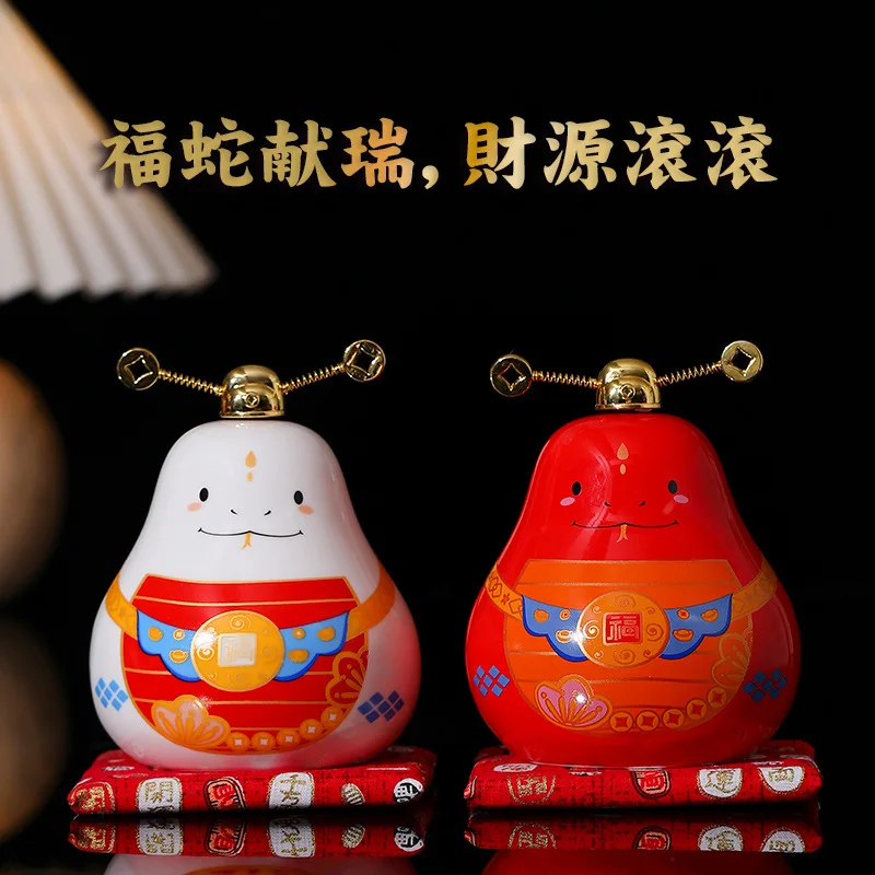 

Chinese New Year Decoration Snake Figurines 2025 Spring Festival Ornaments Snake Adornments for Bonsai Desktop Decoration