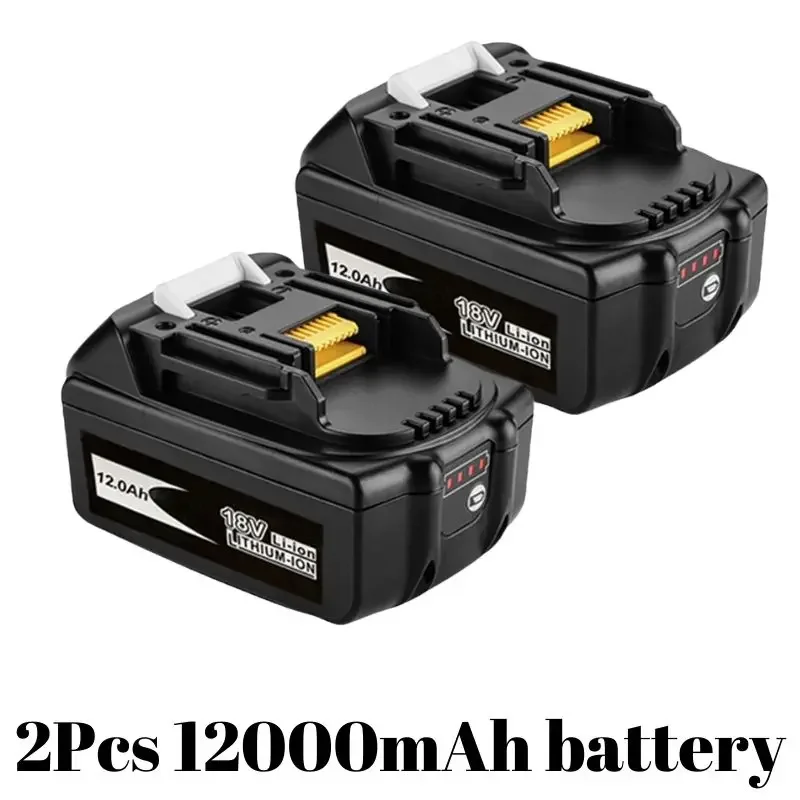 for Makita 18v Battery 12000mAh Rechargeable Power Tools Battery with LED Li-ion Replacement LXT BL1860B BL1860 BL1850